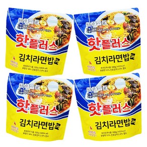 핫플러스 발열도시락 김치라면밥, 4개, 100g