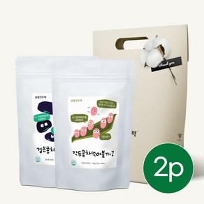 서울오두막 건강차 티백 2종 선물세트, 작두콩차+검은콩차, 40개