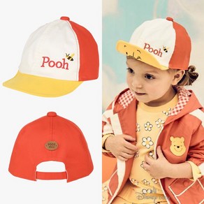 아가방 중계점 [디즈니베이비] 푸 컬러 배색 캡모자 (RED) *25년 SPRING신상* 곰돌이 푸우 캐릭터 디자인+트렌디한 배색 포인트 꾸럭미 넘치는 캡모자