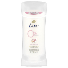 도브 Dove 0% 알루미늄 데오드란트 장미 꽃잎 향 2.6 oz (74 g) DVE-47883, 74g, 1개