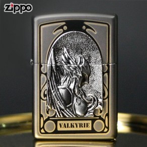 ZIPPO 라이터 엠블렘 북유럽 여신 발키리 VALKYRIE SI 오일+심지+부싯돌 3종세트 포함