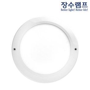 장수램프 LED 엣지 사각 센서등 20W, 원형 직부등 20W, 1개