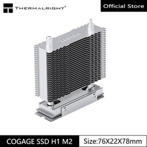 에어 냉각기 선풍기 써멀라이트 COGAGE SSD H2 PRO M.2 솔리드 스테이트 라디에이터 PCI-E5.0 수동 하드 디스크 지원, 1) H1 M2