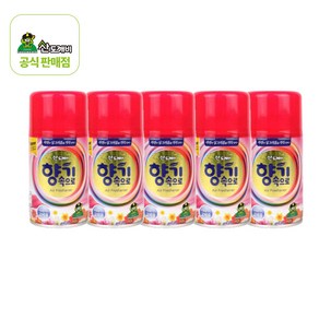 산도깨비 향기속으로 방향제 향캔 분사기 리필용 복숭아향, 5개, 290ml