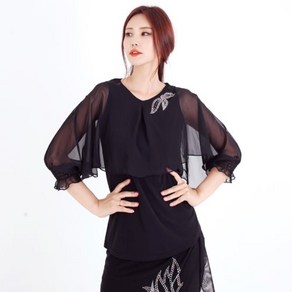 LDT11500 어깨 날개 꽃잎티, 2XL(88), 빨강