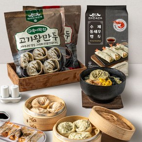 [델푸릇] 전주한옥 고기 김치 왕만두 1.05kg, 김치왕만두, 1개