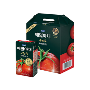 매일유업 매일야채 고농축 토마토의 힘 주스 선물세트, 125ml, 24개