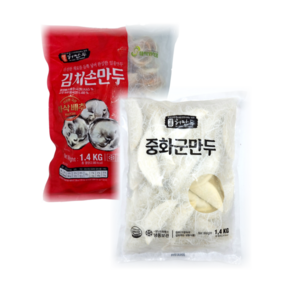 허만두 김치손만두1.4kg+허만두 중화군만두1.4kg, 1.4kg, 2개