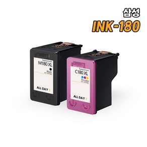 삼성전자 INK-M180 INK-C180 호환 잉크, 2PAC (검정/컬러) INK-180, 1개