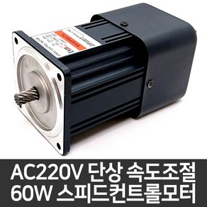 스피드컨트롤모터 단상 60W 기어드모터 속도조절모터 E9I60PBH-TU, 치절 타입 (감속기 취부형), 1개