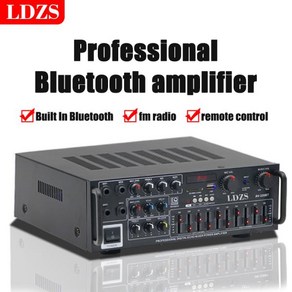 블루투스앰프 AV-326BT1000W 가정용 자동차 파워 앰프 2 채널 블루투스 서라운드 사운드 FM USB 리모컨 미니 HIFI 디지털 스테레오 앰프, 01 AV-326 EU Plug