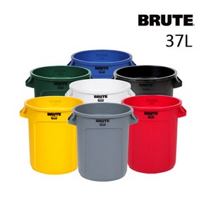 [브루트] BRUTE 벤티드37L - 원형컨테이너, 옐로우, 1개