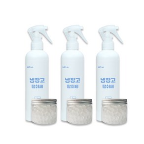 냉장고 탈취제 스프레이 300ml+비즈용기 생선냄새 김치냄새 오래된 야채냄새 악취제거 피톤치드향, 3개, 300ml