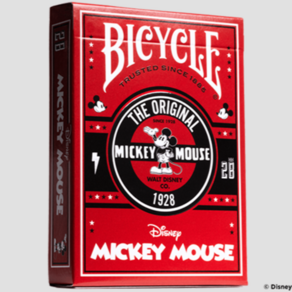 바이시클카드 디즈니 미키마우스 클래식 레드 Bicycle Disney Classic Mickey Mouse (ed), 1개