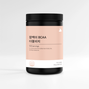 잠백이 BCAA 더블피치, 1개, 500g