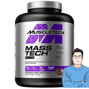 MuscleTech 머슬테크 엘리트 프로틴 파우더 초콜릿퍼지, 3.18kg, 1개