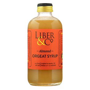 Libe & Co. Almond Ogeat Syup (9.5 oz) Made with Whol Libe & Co. 아몬드 오제트 시럽(9.5온스)은 통아몬드로 만들어졌습니다, 1개, 280ml