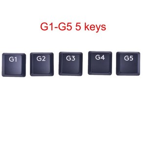 G1-G5 키 캡 Keyaps Keycap Logitech G813 G913 G815 G915 RGB 무선 키보드, 한개옵션2, [02] G1-G5 Black, 한개옵션1