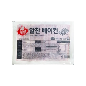 CJ_FW 굿딜 알찬 베이컨 업소용 전지베이컨, 1개, 1kg