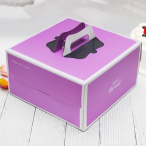 화이트 파스텔 케익박스 3호SET(+받침 15cm), 받침포함set, 10개