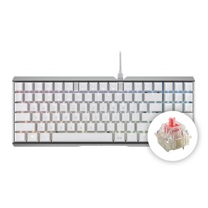 CHERRY 체리 키보드 MX BOARD 3.0S TKL RGB 기계식 유선 텐키리스 게이밍 키보드 (4종 축 선택) / 공식 판매점, 화이트, G80-3877, 저소음 적축