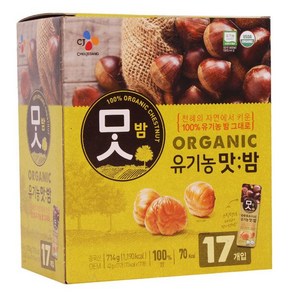 CJ 유기농 맛밤 42g X 34봉 (1428g) / 사무실 고급 간식 대용량 코스트코, 1.428kg, 1개