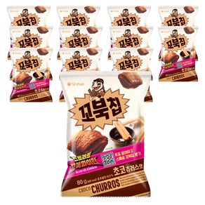 오리온 꼬북칩 초코츄러스맛, 80g, 12개