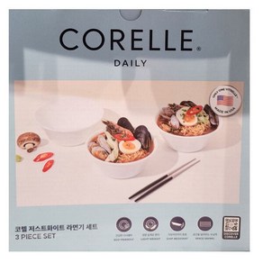 코렐 저스트 화이트 라면기 세트 3P CORELLE CORELLE 머치바잉, 1개