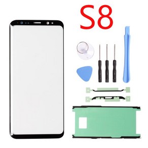 전면 외부 터치 스크린 유리 렌즈 교체 부품 삼성 호환 갤럭시 호환 S8 S9 G960 플러스 S10 노트 8 9 20 1, 01 S8 1set, 한개옵션1