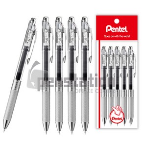 Pentel 에너겔 인프리 BLN75TL 0.5mm 볼펜 5개 세트, 0.5블랙 5개세트