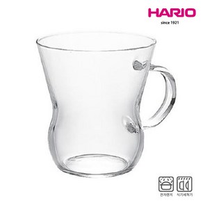 일본 하리오/내열유리 머그컵 2종/핫글라스/우롱머그, Oolong Mug 300ml(HUT-8), 1개