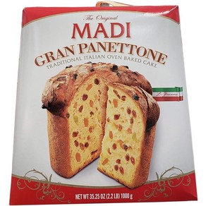 Gan Panettone 이탈리안 케이크 999.3g35온스 MADI CAKE 1KG, 1개