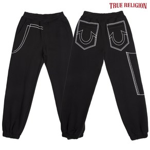 [TRUE RELIGION] 저지 조거 팬츠 블랙