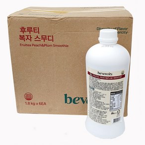 세미 후루티 복자스무디 1.8kg 복숭아 자두 스무디 베이스, 6개