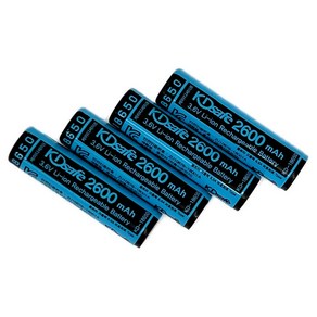 18650 리튬이온 충전지 배터리 과충 과방전 보호회로형 4.2V 2600mAh, 1개, 1개입