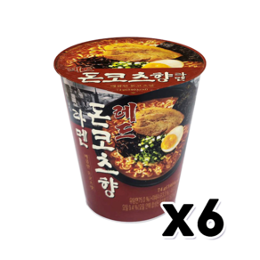 레드 돈코츠향 라멘 매콤한 컵라면 74g