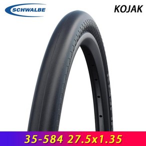 자전거타이어 SCHWALBE KOJAK 블랙 유선 트레드리스 슬릭 자전거 타이어 레벨 4 레이스가드 로드 MTB 사이클링 부품 26x1.35 27.5x1.35, KOJAK 27.5x1.35 1pc, 1개