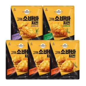 고메 소바바치킨 5봉(순살 3+윙1+봉1), 5개, 375g