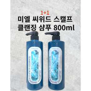 미엘프로페셔널 씨위드 스캘프 클랜징 샴푸800ml 1+1 탈모샴푸 남여공용, 2개, 800ml