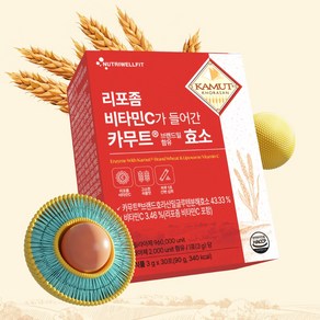 카무트 효소 뉴트리웰핏 리포좀 비타민C가 들어간 카무트효소, 6개, 90g