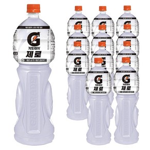 [롯데칠성] (본사직영) 게토레이 제로 1.5L 12펫, 12개