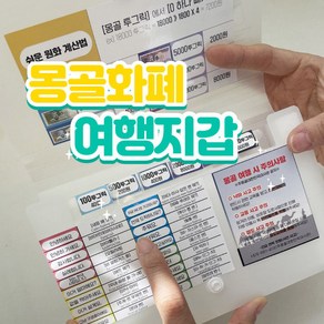 몽골 여행 화폐 지갑 투그릭