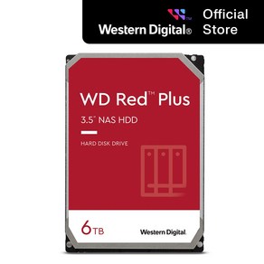 [WD대리점] WD RED Plus 6TB WD60EFPX 3.5 SATA NAS HDD 정품 하드디스크