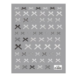 클래식네일 5D 샤프리본 네일스티커 젤네일아트재료, 1개, 화이트(510)