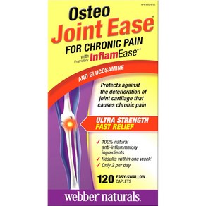 오스테오 조인트 이지 Osteo Joint Ease 캐나다 웨버내추럴스 120정X3개, 3개