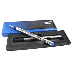 Mont Blanc Rolleball Refill Legand Fine 2X1 Mystey Black (105166), 파란색, 1개