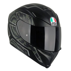 AGV 헬멧 K-5 TORNADO BLACK SILVER 오토바이 풀페이스 아시아핏