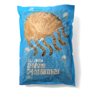 해파리2kg 무염(해파리80%식염수20%)해파리냉채