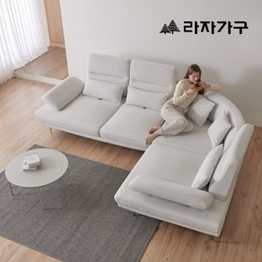 라자가구 로넌 코모도 패브릭 스윙소파 5인 코너형, 단품
