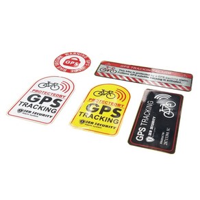 발통마켓 자전거 GPS 도난방지 스티커 반사 경고 도난방지 킥보드, 자전거GPS스티커5pcs, 1개